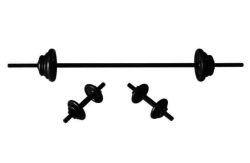 Pro Fitness Cast Bar and Dumbbell Set - 35kg